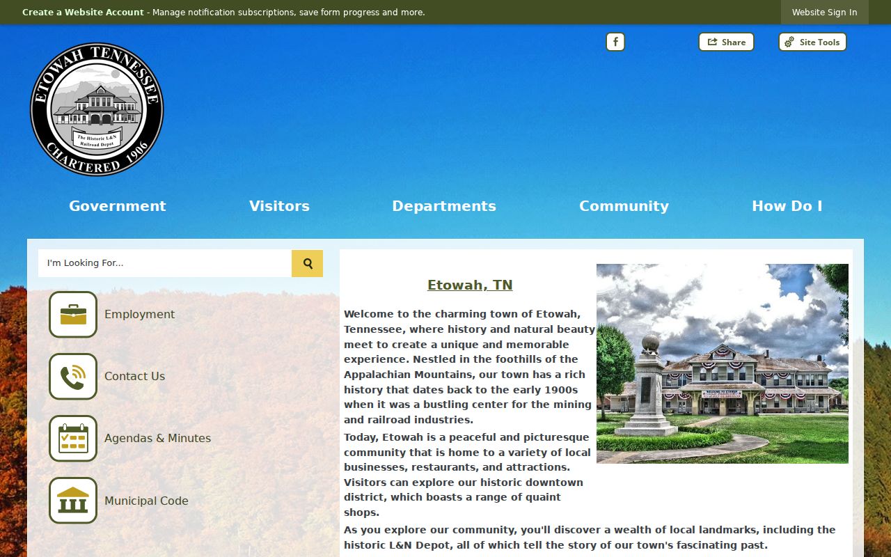Etowah criminal history access at Etowah City Hall