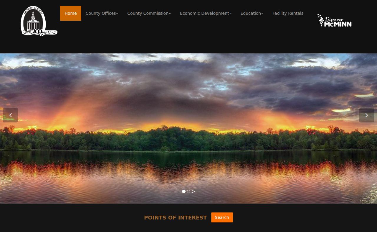 McMinn County criminal history government department directory