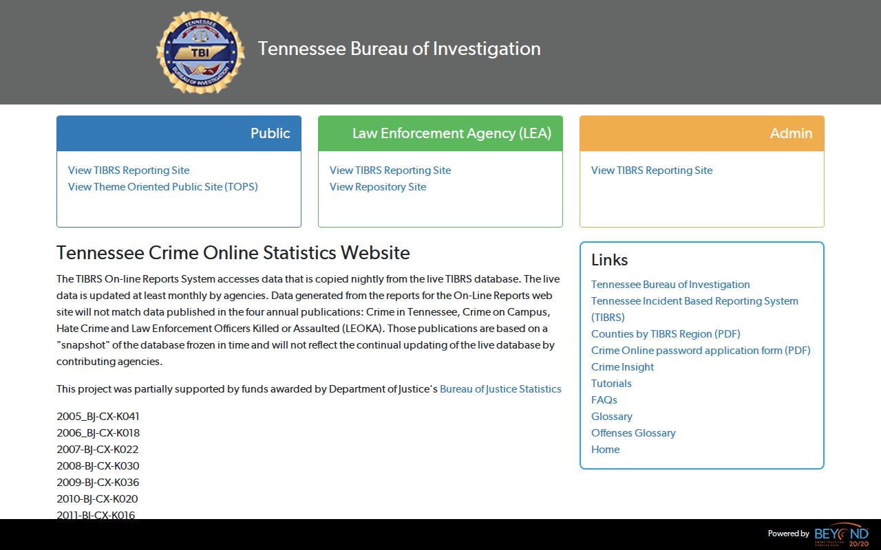 McMinn County criminal record statistics CrimeInsight dashboard
