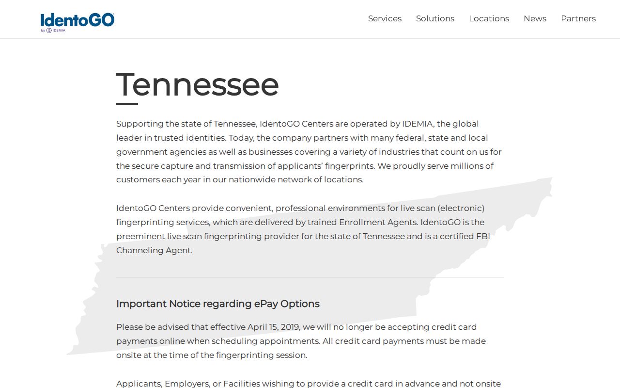 McMinn County criminal record fingerprint appointment locator