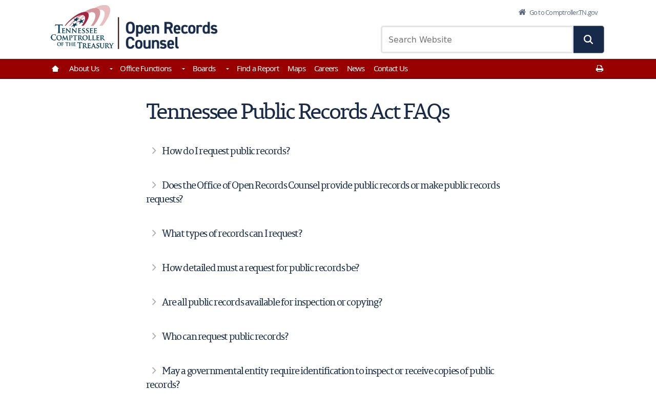 Niota criminal records access under Tennessee public-records guidance