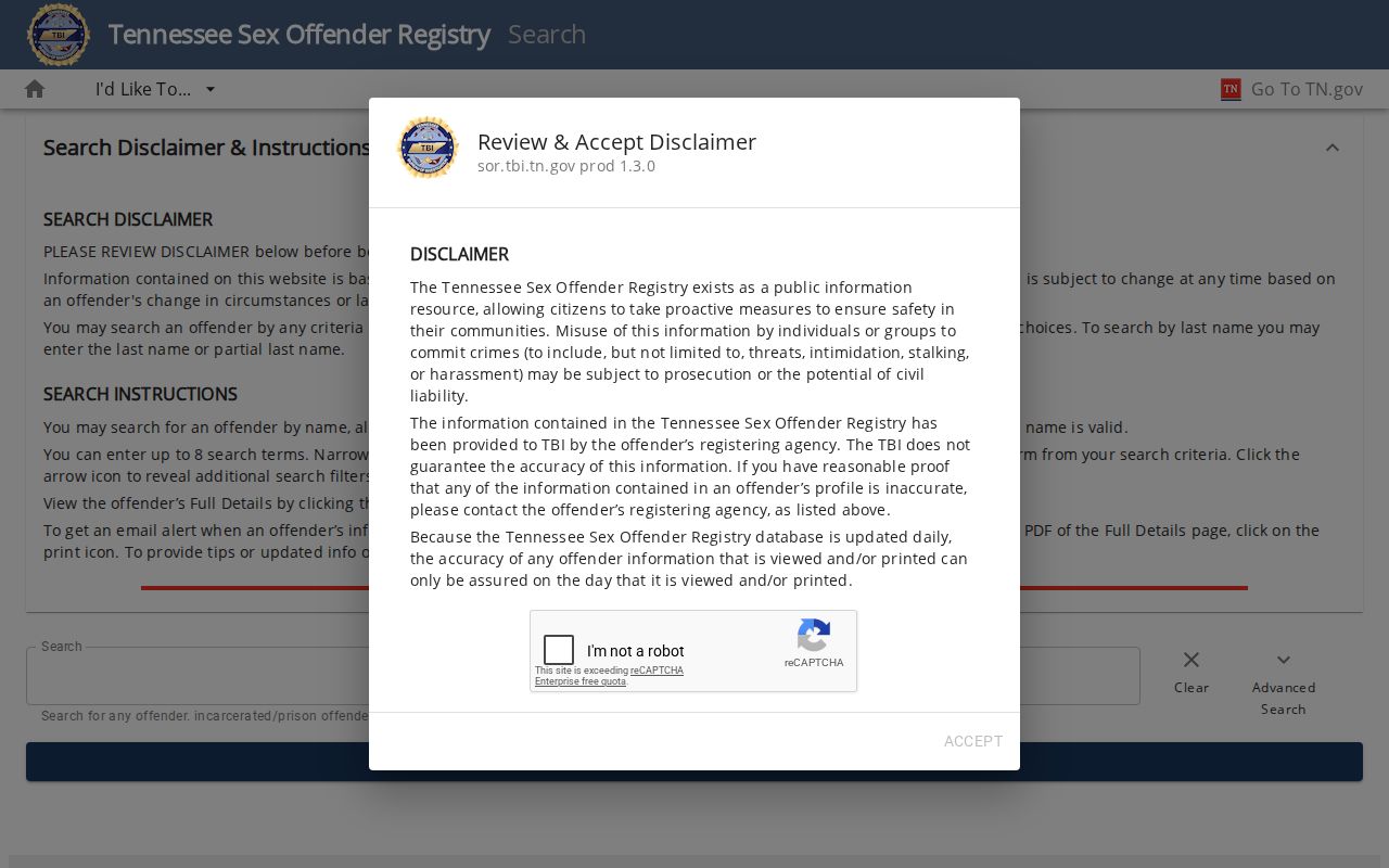 McMinn County sex offender check search form